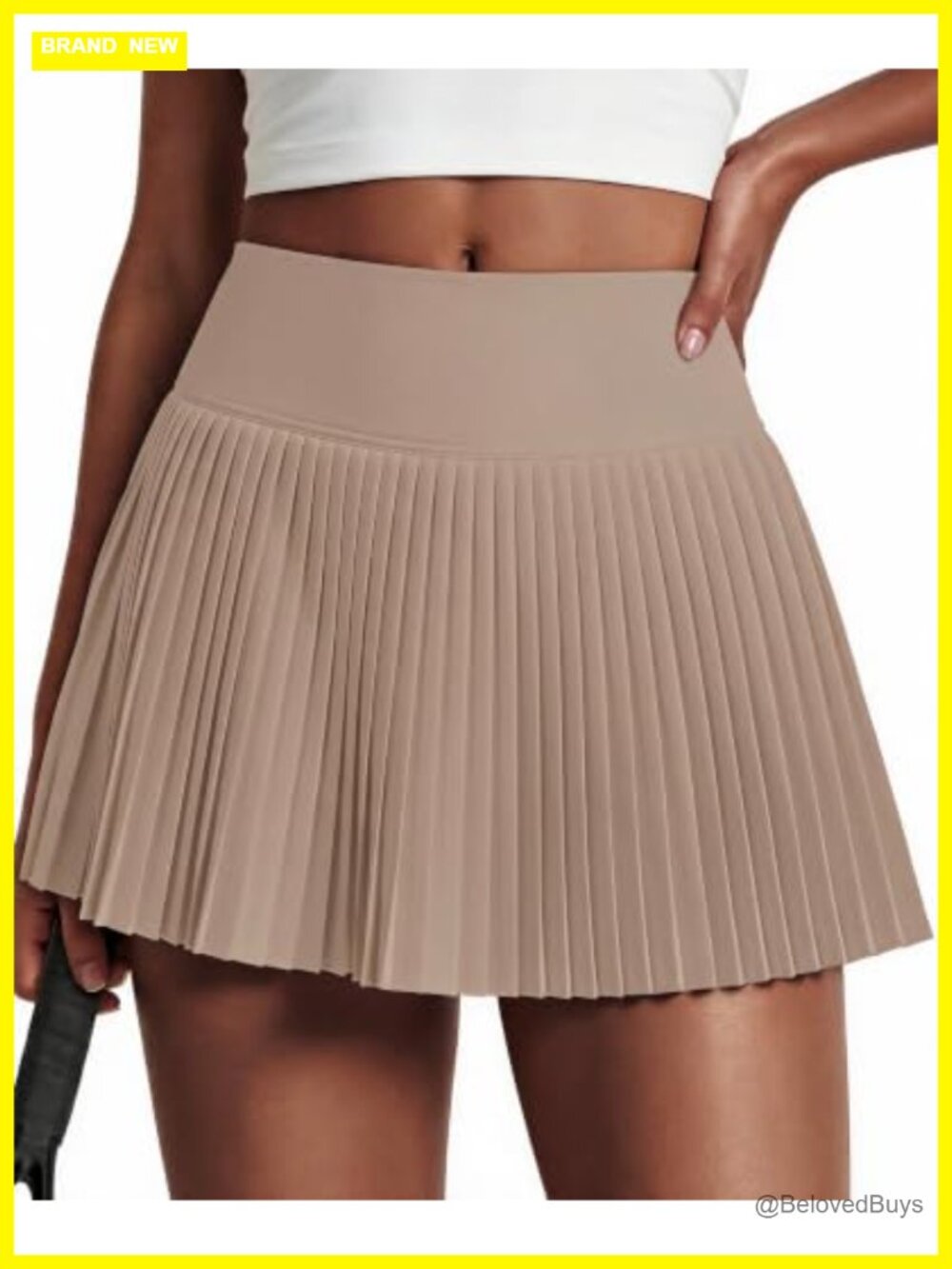 15" Pleated Tennis Skirts with Shorts for Women Flowy Mini Skort Athletic